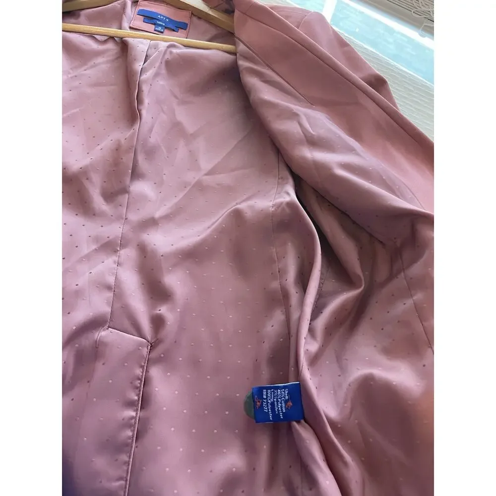 NWT Apt 9 Torie Blazer Jacket Stretch Office Workwear Business Sleek All Season - Picture 8 of 11